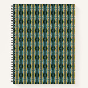 Elegantes Fallleaf Abstrakte Kunst, gestreiftes Mu Notizbuch