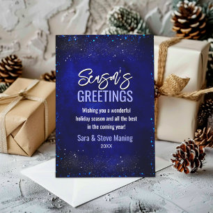 Elegantes falsches Glitter Royal Blau Weihnachten