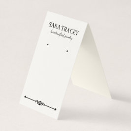 Elegantes Falten über die Ohrring-Karte mit Sozial Visitenkarten