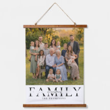 Elegantes Familiennamens-Andenken-Fotogeschenk