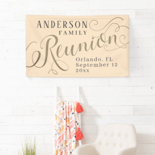 Elegantes Familientreffen-Banner Banner