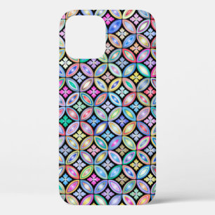 Elegantes farbenfrohes abstraktes Buntglas-Muster Case-Mate iPhone Hülle