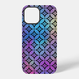 Elegantes farbenfrohes abstraktes florales Kreismu iPhone 12 Pro Hülle