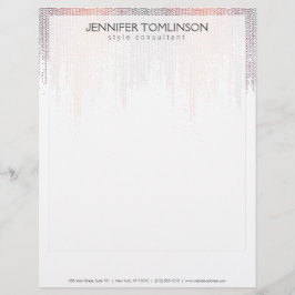 Elegantes, farbenfrohes Regenmuster von Confetti Briefkopf