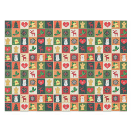 Elegantes, farbenfrohes Weihnachtsmuster | Tablecl Tischdecke