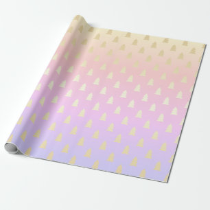 Elegantes farbenprächtiges holografisches Weihnac Geschenkpapier