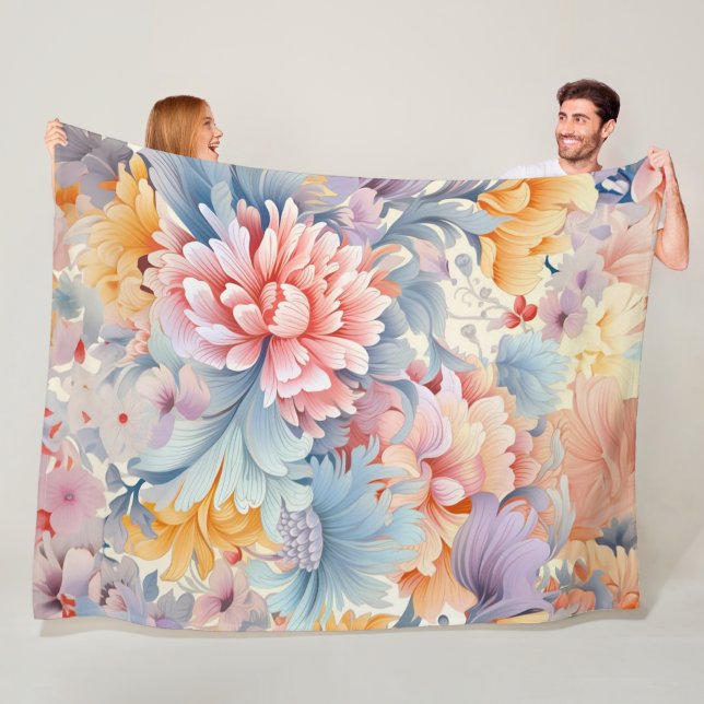 Elegantes farbiges Muster Japan Art Fleecedecke (Beispiel)