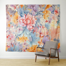 Elegantes farbiges Muster Japan Art Wandteppich