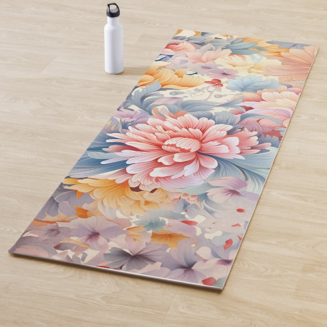 Elegantes farbiges Muster Japan Art Yogamatte (Beispiel)