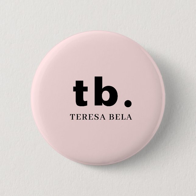Elegantes feminines Monogramm | Minimalistisches C Button (Vorderseite)