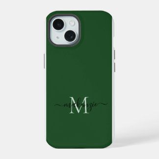 Elegantes feminines Schriftmonogramm iPhone 15 Hülle