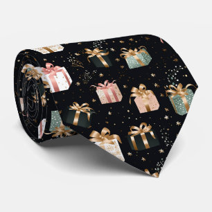 Elegantes festliches Schwarz Weihnachtsgeschenke M Krawatte