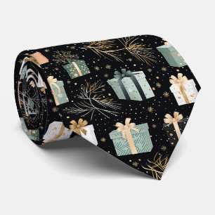 Elegantes festliches Schwarz-Weihnachtsgeschenke-M Krawatte