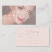 Elegantes, fettes Schrift-Blush-Pink-Photo-Make-up