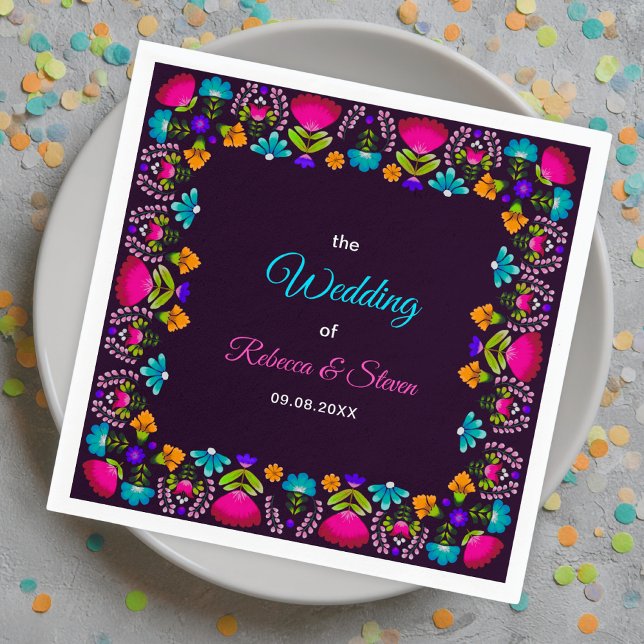 Elegantes Fiesta Hochzeitspapier Serviette (Von Creator hochgeladen)
