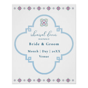 Elegantes Fiesta Probe Dinner Poster