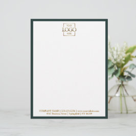 Elegantes Firmenlogo-Branding für Unternehmen Briefbogen