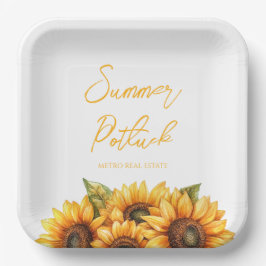 Elegantes Firmensommerfest Pappteller