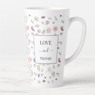 Elegantes Flat Modernes botanisches grünes Rosa Da Milchtasse