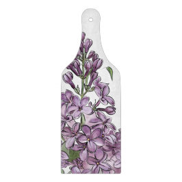 Elegantes Flieder-Glas-Schneidbrett Schneidebrett