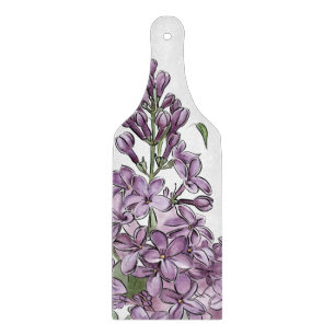 Elegantes Flieder-Glas-Schneidbrett Schneidebrett