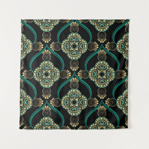 Elegantes, floral arabesque Vintages nahtloses Mus Wandteppich