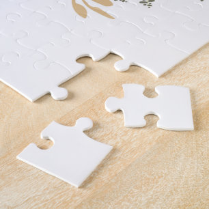 Elegantes Floral Bouquet Girly Sprichwort Puzzle