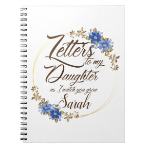 Elegantes Floral Letters elegantes Design Notizblock