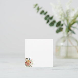 Elegantes Floral Mitteilungskarte