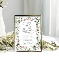 Elegantes Floral Ring Hunt Brautparty Spielzeichen