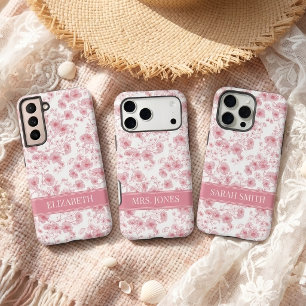 Elegantes florales Anfangsbuchstaben-Geschenk für  Samsung Galaxy Hülle