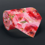 Elegantes florales Aquarell Rosa Krawatte<br><div class="desc">Elegante Aquarellblütenponies und mit goldenen Blätter geschmückte Grünpflanzen,  diese Stoffservietten sind für Ihren Tisch im Frühling oder Sommer oder für einen besondere Anlass schön. PASSENDE Artikel in unserer Pink Peonies Collection.</div>