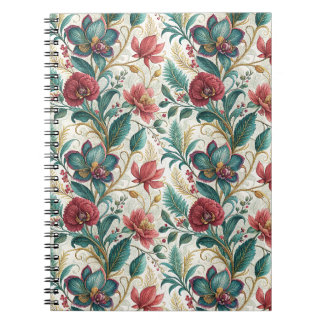 Elegantes florales botanisches Gartenblumenmuster Notizblock