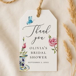 Elegantes florales Brautparty | Pink Rose Vielen D Geschenkanhänger