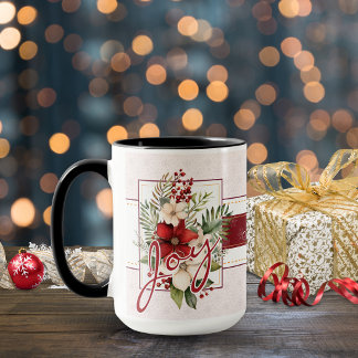 Elegantes florales Freudschrift-Skript Individuell Tasse