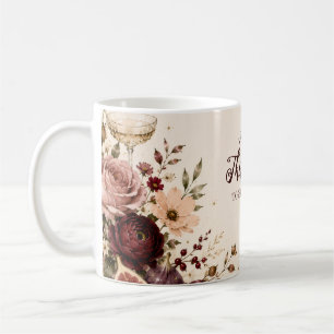 Elegantes Florales Freundes-Dankfest-Essen Kaffeetasse