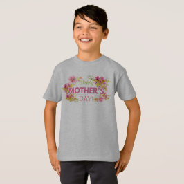 Elegantes florales Happy Mother's Day Tagless Shir T-Shirt
