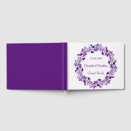 Elegantes florales Hochzeitsdesign Gästebuch