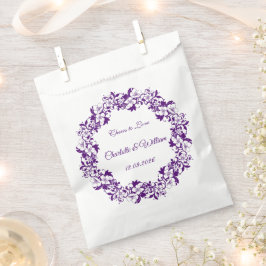 Elegantes florales Hochzeitsdesign Geschenktütchen
