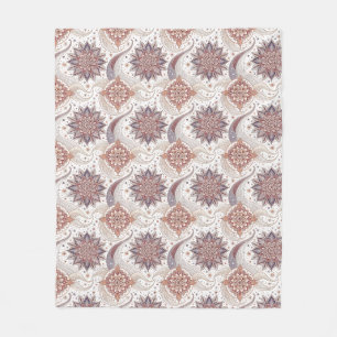 Elegantes florales Mandala-Spiritualdesign-Muster Fleecedecke