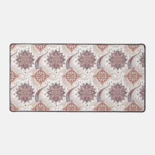 Elegantes florales Mandala-Spiritualdesign-Muster Schreibtischunterlage