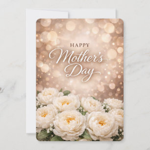Elegantes florales Muttertags-Grußdesign Feiertagskarte