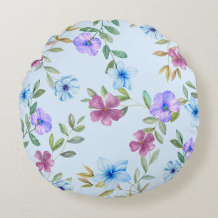Elegantes, florales Rundkissen Rundes Kissen