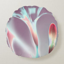 Elegantes, florales Rundkissen