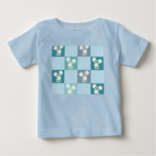 Elegantes florales Schachbrettmuster nahtlos in So Baby T-shirt