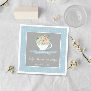 Elegantes florales Teacup Baby Dusche Tee Party Serviette
