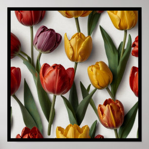 Elegantes florales Wandkunstposter Poster