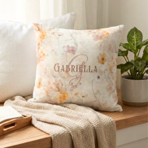 Elegantes florales Wasserfarben-Einzelmonogramm