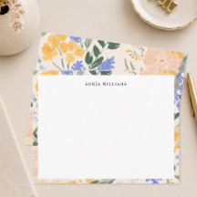 Elegantes florales Wasserfarbenmuster-Rand