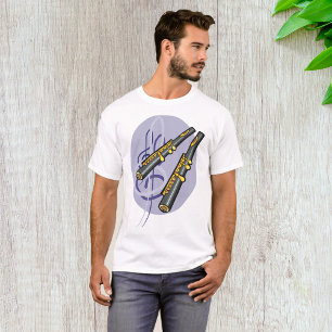 Elegantes flute Duet Musikinstrument T-Shirt